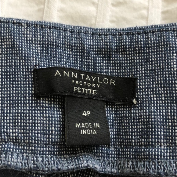 Blue cotton/linen culottes s-m - Picture 3 of 4